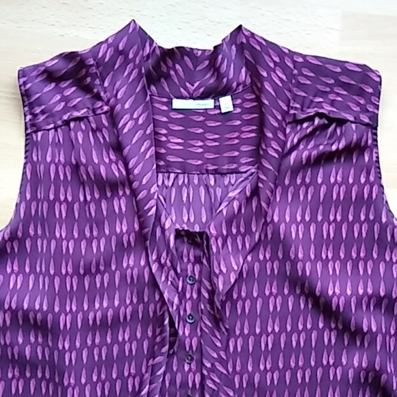 Halogen sleeveless high/low blouse/shirt - Picture 2 of 7